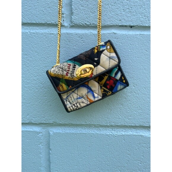Limited Edition 90’s Vintage Nicole Miller Absolut Vodka Quilted Mini Purse - Picture 1 of 6